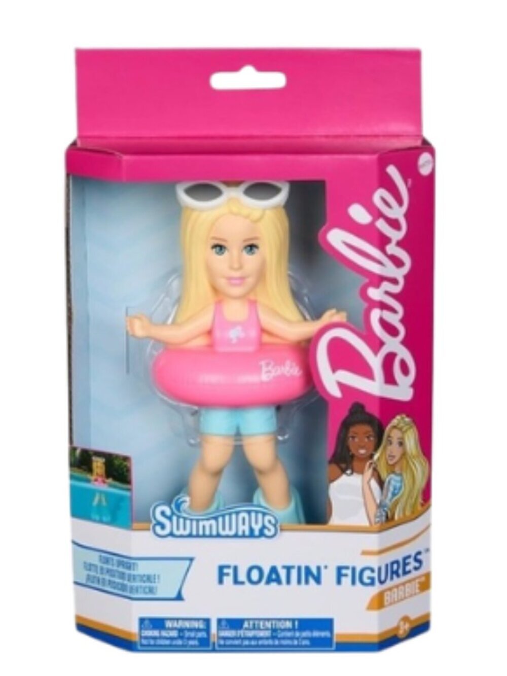 Barbie Swimways Floatin' Figures Pool Toy Doll Inflatable Ring Water Toy